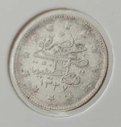 GÜMÜŞ 2 KURUŞ 1327-3 SULTAN MEHMET REŞAT DÖNEMİ ORİJİNAL ÇİLALTI 1B2Y NADİRDİR