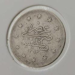 GÜMÜŞ 2 KURUŞ 1293-28 SULTAN II.ABDÜLHAMİT DÖNEMİ ORİJİNAL ÇOK ÇOK TEMİZ 2C1VV NADİRDİR