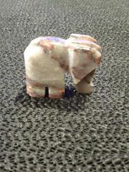 DEKORATİF MERMER EL YAPIMI MİNİK FİL..