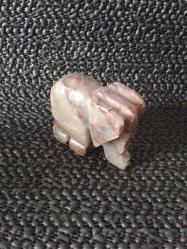 DEKORATİF MERMER EL YAPIMI MİNİK FİL..