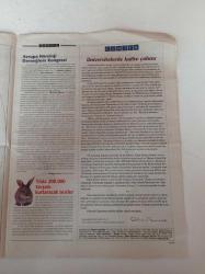 Cumhuriyet Bilim Teknik Gazetesi - 14 Haziran 2003 - Sayı 847 - Küreselleşme Bakü'den Bakış -  Düşünme Evi Değişme Evi - Böbrek Taşlarından Korunmak Mümkün Mü -Sıfırdan Yaşam Oluşturma Geni - Bir Kilo Ağırlığını Kaybediyor - Evliya Çelebi Ve Fosillerin Yorumu - Duygular Nerede Bulunur