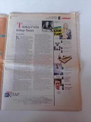 Milliyet Kitap Gazetesi - 8 Ekim 2005 - 24. İstanbul Kitap Fuarı - Fuarın Onur Konuğu Vüs'at O. Bener Fotoğrafı - J.K Rowling Söyleşisi Ve Harry'nin Biyografisi - Madde Madde Fuar Adabı - Umberto Eco'nun Yeni Romanı Kraliçe Loana'nın Gizemli Alevi - Türkiye'nin Terörle Savaşı - Haldun Taner - Behçet Aysan