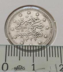 GÜMÜŞ 2 KURUŞ 1327-3 SULTAN MEHMET REŞAT DÖNEMİ ORİJİNAL ÇİLALTI 3M2BB NADİRDİR