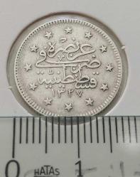 GÜMÜŞ 2 KURUŞ 1327-3 SULTAN MEHMET REŞAT DÖNEMİ ORİJİNAL ÇİLALTI 4Ç2NN NADİRDİR