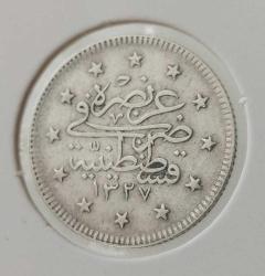 GÜMÜŞ 2 KURUŞ 1327-3 SULTAN MEHMET REŞAT DÖNEMİ ORİJİNAL ÇİLALTI 4Ç2NN NADİRDİR