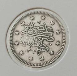 1327-4 GÜMÜŞ 2 KURUŞ SULTAN MEHMET REŞAT DÖNEMİ ORİJİNAL ÇİLALTI G2ÇÇ3 NADİR