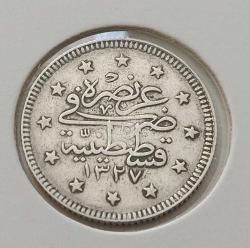 1327-4 GÜMÜŞ 2 KURUŞ SULTAN MEHMET REŞAT DÖNEMİ ORİJİNAL ÇİLALTI W2XX3 NADİR