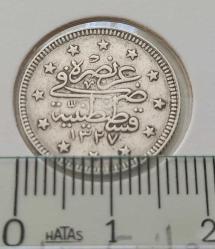 1327-4 GÜMÜŞ 2 KURUŞ SULTAN MEHMET REŞAT DÖNEMİ ORİJİNAL ÇİLALTI W2XX3 NADİR