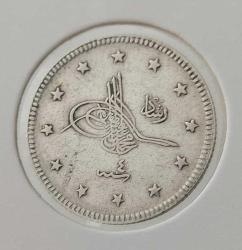 1327-4 GÜMÜŞ 2 KURUŞ SULTAN MEHMET REŞAT DÖNEMİ ORİJİNAL ÇİLALTI W2XX3 NADİR