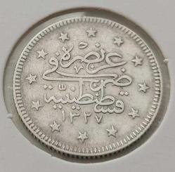 GÜMÜŞ 2 KURUŞ 1327-3 SULTAN MEHMET REŞAT DÖNEMİ ORİJİNAL ÇİL R1BBB1 NADİRDİR