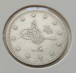 GÜMÜŞ 2 KURUŞ 1327-3 SULTAN MEHMET REŞAT DÖNEMİ ORİJİNAL ÇİL R1BBB1 NADİRDİR