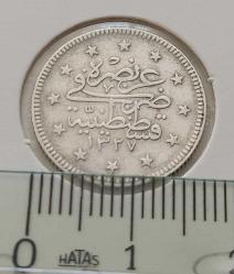 GÜMÜŞ 2 KURUŞ 1327-3 SULTAN MEHMET REŞAT DÖNEMİ ORİJİNAL ÇİL R1BBB1 NADİRDİR