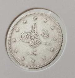 GÜMÜŞ 2 KURUŞ 1327-3 SULTAN MEHMET REŞAT DÖNEMİ ORİJİNAL ÇİL R1BBB1 NADİRDİR