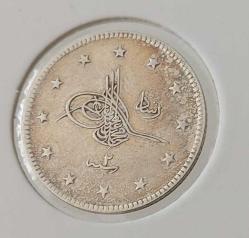 1327-2 GÜMÜŞ 2 KURUŞ SULTAN MEHMET REŞAT DÖNEMİ ORİJİNAL ÇİL AEÖ1U NADİRDİR