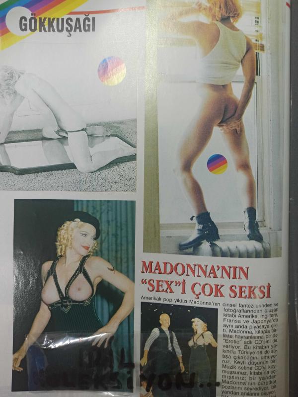 Penthouse Yetişkin Erkek Dergisi Kasım 1992 Madonna Türkiye  