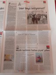 Cumhuriyet Pazar Gazetesi - 27 Mayıs 2018 - Mücadeleye Devam- Cumartesi Anneleri - İsmailağa Marka Giyer - Bırakalım Kadınlar Yaşlı Yaşasınlar - Star Wars Zor Seçim Han Solo - Müzik Tarihinin Kafası Çiçek Yılları - Barbaros Şansal - Mine Söğüt - Melis Alphan - Mirgün Cabas