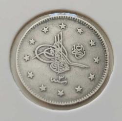 GÜMÜŞ 2 KURUŞ 1293-30 SULTAN II.ABDÜLHAMİT DÖNEMİ ORİJİNAL ÇOK ÇOK TEMİZ 2L1JJ NADİRDİR