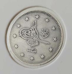 GÜMÜŞ 2 KURUŞ 1293-30 SULTAN II.ABDÜLHAMİT DÖNEMİ ORİJİNAL ÇOK ÇOK TEMİZ 2L1JJ NADİRDİR