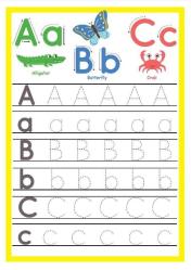 Okul Öncesi ALFABE Yaz-Sil Kitabı