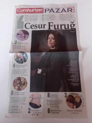 Cumhuriyet Pazar Gazetesi - 10 Mart 2019 - Sayı 2019 - Oyuncu Nazan Kesal Fotoğrafı - Furuğ Ferruhzad - Ünlü Şef Musa Dağdeviren - Marvel'den Wonder Woman'a Yanıt - İlk İnsan Ve Tarçın Adası Sri Lanka - İstanbul'un Tavan Arası - Hikayesi Olan Bebekler - Yves Saint Laurent - Aya İrini'den Studios Manastırı'na