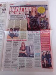 Sözcü Şık Gazetesi - 13 Ekim 2016 - Meme Kanserini Yenen Diyetisyen Taylan Kümeli Fotoğrafı - Mayo Defilesinin Yıldızı Tülin Şahin - Hadise'nin Modacı Kız Kardeşi Derya Açıkgöz - Tuba Büyüküstün - Çağla Şikel - İnci Küpeli Tuba Ünsal - Hülya Avşar - Özge Ulusoy - Zeynep Demirel