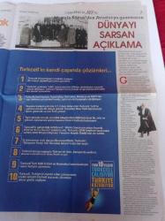 Akşam Cumhuriyet'in 80. Yılı Gazetesi - 29 Ekim 2003 - İşgal Altındaki İstanbul'da Cumhuriyet'in İlanından 5 Yıl Önceki Direniş Meşalesini Akşam Yakmıştı - İngiliz İstihbaratçılar 4 Yıl Önce Ülkesine Rapor Etti Türkler Cumhuriyet Kuracak - Çağdaş Türkiye'nin Temel Taşı Olan En Büyük Devrimleri 10 Yıla Sığdırdı - Ata'nın İsmet Paşa'yı Ateşle İmtihanı Mı- Enver Paşa