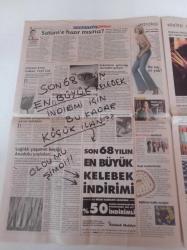 Milliyet Cumartesi Gazetesi - 5 Nisan 2003 - Reklamcı Alinur Velidedeoğlu Seç Adlı Çalışması - 52 Bin Kurşunkalem 800 Prezervatif - O Şimdi Asker Filmi - Mustafa Altıoklar Her Filmden Sonra Cehennemden Çıkmış Gibi Hissediyorum - Çatısız Marangozhane 4 Yılda Dünyanın En İyi Caz Kulüplerinden Biri Oldu - Deniz Akkaya Taciz Mağduru -