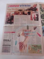 Milliyet Cumartesi Gazetesi - 5 Nisan 2003 - Reklamcı Alinur Velidedeoğlu Seç Adlı Çalışması - 52 Bin Kurşunkalem 800 Prezervatif - O Şimdi Asker Filmi - Mustafa Altıoklar Her Filmden Sonra Cehennemden Çıkmış Gibi Hissediyorum - Çatısız Marangozhane 4 Yılda Dünyanın En İyi Caz Kulüplerinden Biri Oldu - Deniz Akkaya Taciz Mağduru -