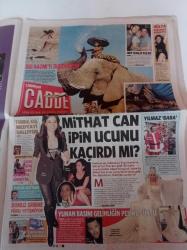 Milliyet Cadde Gazetesi - 13 Kasım 2009 - Haftanın Aşk Dedikodusu Özgü Namal İle Mithat Can Özer - Nazlı Ilıcak - Kıvanç Tatlıtuğ - Neşeli Hayat Filmi - Yılmaz Erdoğan - Hülya Avşar İbrahim Tatlıses'i Reddetti - Demet Akalın - Rüzgar Çetin - Tanyeli Yunan Sevgilisi Alex Syroplosla İle 6 Mart'ta Evleniyor - Domuz Gribine Pürel Yetişmiyor