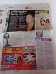 Milliyet Cafe Gazetesi - 4 Ocak 2008 - Deniz Akkaya Özel Hayatıma Tecavüz Beş Yaşında Başladı - Hülya Avşar Bir Yıl TMSF'ye Çalışacak - Tolga Karel'den Çılgın Toplantı - Kadın Seks Yapmayı Nasıl Sevecek -  Barış Manço'nun Pastasını Ailesi Kesti - Azra Akın - Kıvanç Tatlıtuğ