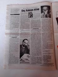 Cumhuriyet Kitap Gazetesi - 20 Eylül 2001 - Sayı 605 - Doğumunun 100. Yılında Hilmi Ziya Ülken Fotoğrafı - Kanıksadığım Biri Orhan Veli Adlı Kitabı S. Akın Tanıtıyor - Osmanlı İktisat Tarihi - Şiir Atlası'nda Bu Hafta Ivan Bunin Var