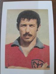 Gazete kupürü sporcu kartı - 1967 - Türk Milli  futbolcu tarihi - Fenerbahçe - Galatasaray - Mersin idman yurdu - Karagümrüksporlu Tarık Kutver fotoğrafı
