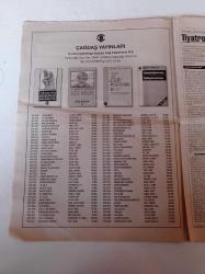 Cumhuriyet Kitap Gazetesi  - 14 Aralık 1995-  Sayı 304 - İçimizdeki Katilin Yazarı Patricia Highsmith Fotoğrafı - Mehmet Sucu'dan Halk Bunu Bilmesin - Gençlerin Bir Solukta Okuduğu Dizi Limandaki Canavar - Türkmenceden Türkçe'ye İlk Sözlük - Tiksinti Çağı - Reşat Nuri'nin Romancılığı - Teoride Sınıf Ulus Edebiyat