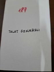 Gazete kupürü sporcu kartı - 1964 - Türk Milli  futbolcu - teknik direktör tarihi - Göztepe - Galatasaray - Gaziantepspor'lu Talat Özkarslı fotoğrafı
