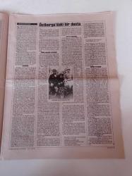 Cumhuriyet Kitap Gazetesi - 8 Şubat 2001 - Sayı 573 - Şiirin Fotoğrafını Çeken Adam Lütfi Özkök Fotoğrafı - Fethi Naci Eleştiri Günlüğünde Bu Hafta Katherine Mansfield'in Öykülerini Değerlendiriyor - Deniz Durukan Hatice Meryem'le Siftah Üzerine Konuştu - Cem Akaş Olgunluk Çağı Üçlemesi - Melih Cevdet Anday - Oktay Rıfat - Baudelaire