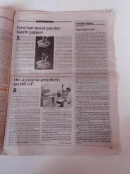 Cumhuriyet Bilim Teknik Gazetesi - 29 Eylül 2001 - Sayı 758 - Kopya İnsan Sırada - Tamamlayıcı Ve Alternatif Tıp Üzerine - Türk Lirasına Saygı - Süper Kahramanlar Niçin Çift Kişilikli - Anadolu Gerçeği - Turkey Logoda Yabancı Dil - Van Gogh'un Çılgınlığı Astronomların Gözlemi Altında