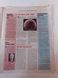 Cumhuriyet Bilim Teknik Gazetesi - 6 Temmuz 1996 - Sayı 485 -  Dünyanın En Dirençli Faresi - TÜBA Ve Habitat - Profesör Albert Sacco-Zirvede Bir Türk Bilim Adamı Aziz Sancar-Astronomlar UFO'ya İnanıyor Mu - Kısırlıkta Yeni Keşif - Uzayda Yaşamının Koşulları - Elektronik İletişim - Teknolojide Yeni Buluşlar