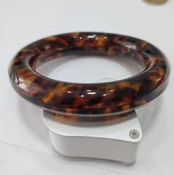Retro Bağa Benzeri Sert Plastik Kahverengi  Bilezik Bileklik   0091