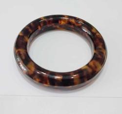 Retro Bağa Benzeri Sert Plastik Kahverengi  Bilezik Bileklik   0091