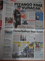 Milliyet Gazetesi,4 Temmuz 2011,Futbolda Şike Depremi,Tükürdüklerini Yalayacaklar,Kriz Gölgesinde Başkan Seçimi,Muslera'da İşlem Tamam,Trabzonspor'a Alman Pastası