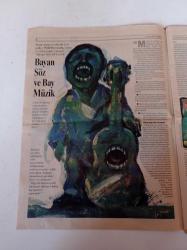 Cumhuriyet Dergi Gazetesi - 17 Aralık 1995 - Sayı 508 - Doğu Almanya Kökenli Ünlü Şarkıcı Wolf Biermann- - Suna Kan -Graffiti Resim Ve Duvardaki İsyan - James Bond - Seçim Testus- Lousie Josephine Jaume- Jeanne Marie Cuchet- Andree Babelay- Cemal Reşit Rey - Behçet Kemal Çağlar