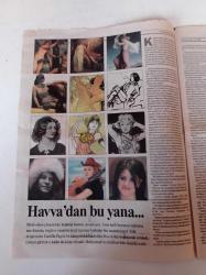 Cumhuriyet Dergi Gazetesi - 16 Eylül 2001 - Sayı 808 - Elizabeth Taylor - Sait Altınordu Meydanı - Marmara Güzel Sanatlar Fakültesi -Sinemanın Soğuk Vampı Sharon Stone Fotoğrafı - İsabella Adjani- Varoştaki Kadın Yazar - İzmir'de Piriştina Mucizesi - Üç Kadın - Farelnisa Füreya  Aliye - Zeynep Oral - Şakir Paşa