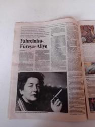 Cumhuriyet Dergi Gazetesi - 16 Eylül 2001 - Sayı 808 - Elizabeth Taylor - Sait Altınordu Meydanı - Marmara Güzel Sanatlar Fakültesi -Sinemanın Soğuk Vampı Sharon Stone Fotoğrafı - İsabella Adjani- Varoştaki Kadın Yazar - İzmir'de Piriştina Mucizesi - Üç Kadın - Farelnisa Füreya  Aliye - Zeynep Oral - Şakir Paşa