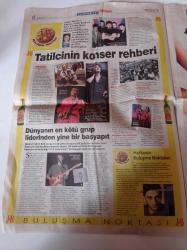 Milliyet Cumartesi Gazetesi - 11 Mayıs 2002 -  Türkiye'nin İlk Talk Show'cusu Ve Stand Up'çısı Orhan Boran Hayata Döndü - Abdi İpekçi - Şakir Eczacıbaşı- Hakkı Devrim - Mel Gibson- Arzum Onan Fotoğrafı - Ultraslan Amigosu Sebahattin Şahin - Genç Fenerbahçeliler Amigosu Sefa - Çarşı Amigosu Alen Markaryan- Natalie Portman