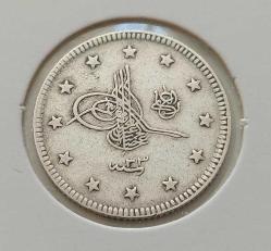 GÜMÜŞ 2 KURUŞ 1293-33 SULTAN II.ABDÜLHAMİT DÖNEMİ ORİJİNAL ÇİLALTI 3Ş2HH NADİRDİR