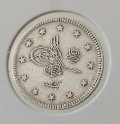 GÜMÜŞ 2 KURUŞ 1293-33 SULTAN II.ABDÜLHAMİT DÖNEMİ ORİJİNAL ÇİLALTI 3Ş2HH NADİRDİR