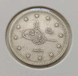 1327-1 GÜMÜŞ 2 KURUŞ SULTAN MEHMET REŞAT DÖNEMİ ORİJİNAL ÇİLALTI 3K1PP1 NADİRDİR