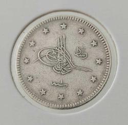 1327-1 GÜMÜŞ 2 KURUŞ SULTAN MEHMET REŞAT DÖNEMİ ORİJİNAL ÇİLALTI 3K1PP1 NADİRDİR