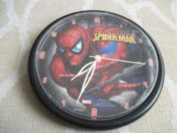 SPIDER-MAN TEMALI DUVAR  SAATİ - ÇAPI 25 CM - ÇALIŞIR DURUMDA GÖNDERİLECEK