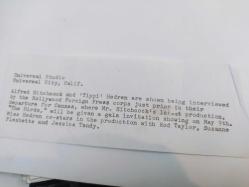 SR----1960'LAR HOLLYWOOD ALFRED HİTCHCOCK TİPPİ HADREN KUŞLAR FİLMİ BASIN TOPLANTISI BÜYÜK BOY FOTOĞRAF